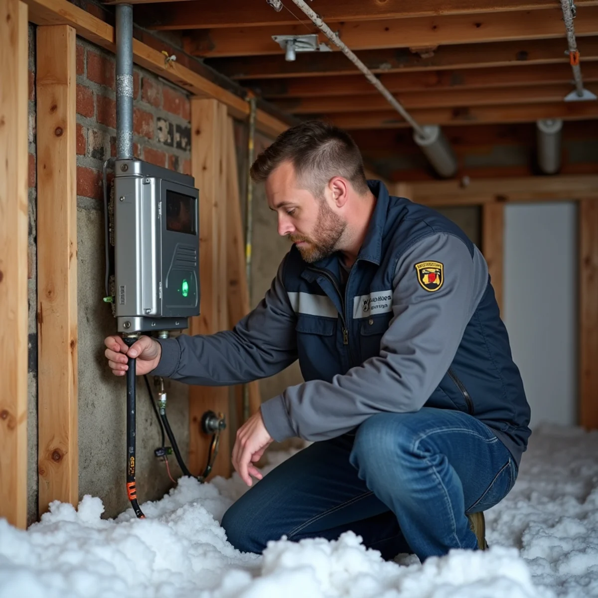 Safe thermal thawing of frozen water pipes in Connecticut home