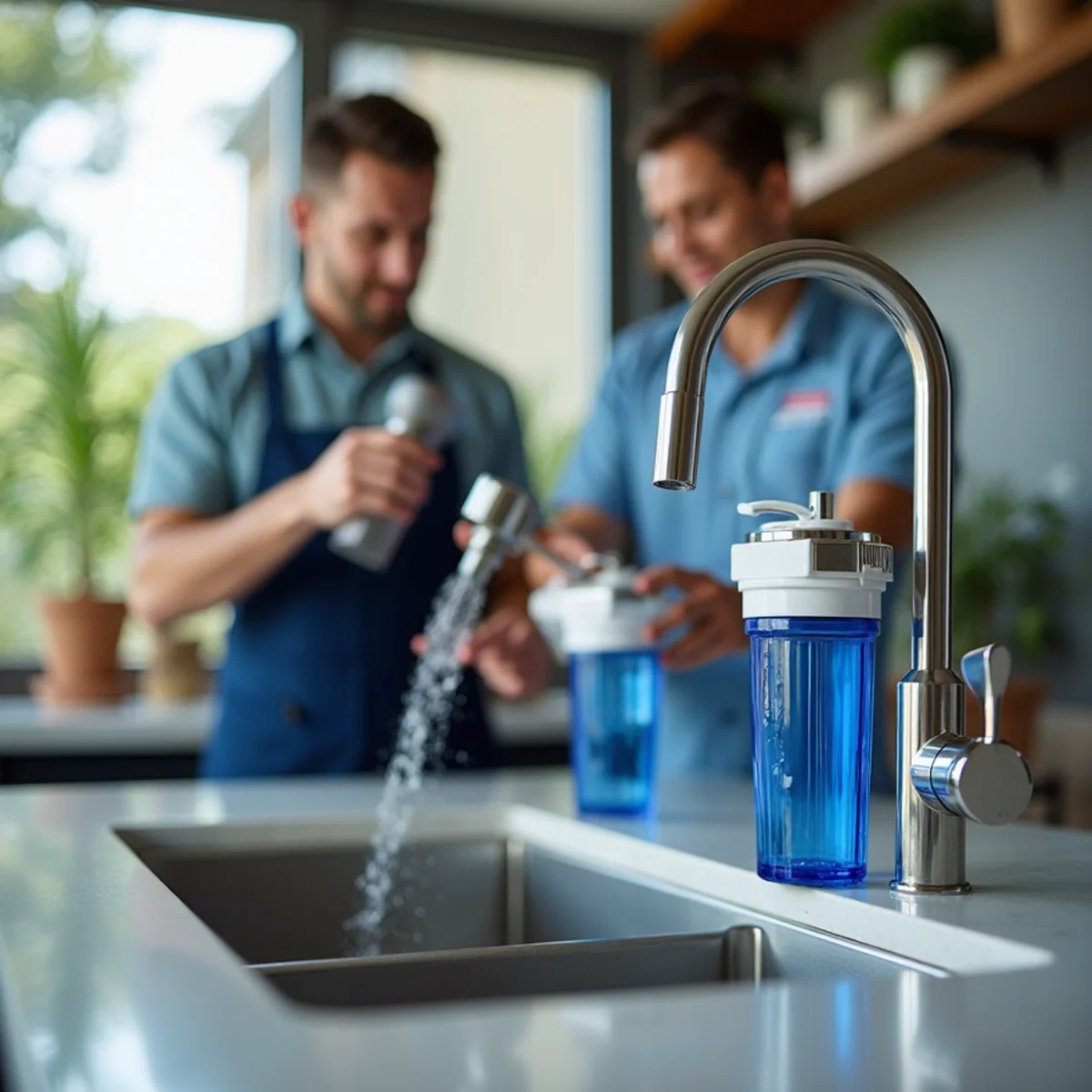 Completed Water Filtration & Softener Systems installation by Westport Pro Plumbing