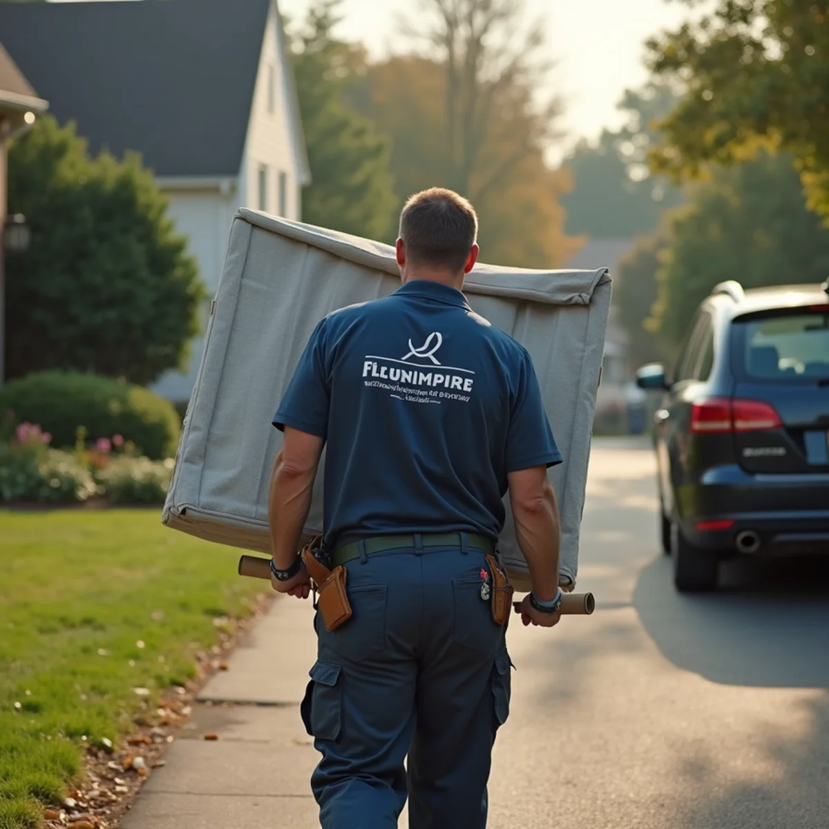 Westport Pro Plumbing service vehicle on local street in West Hartford Connecticut