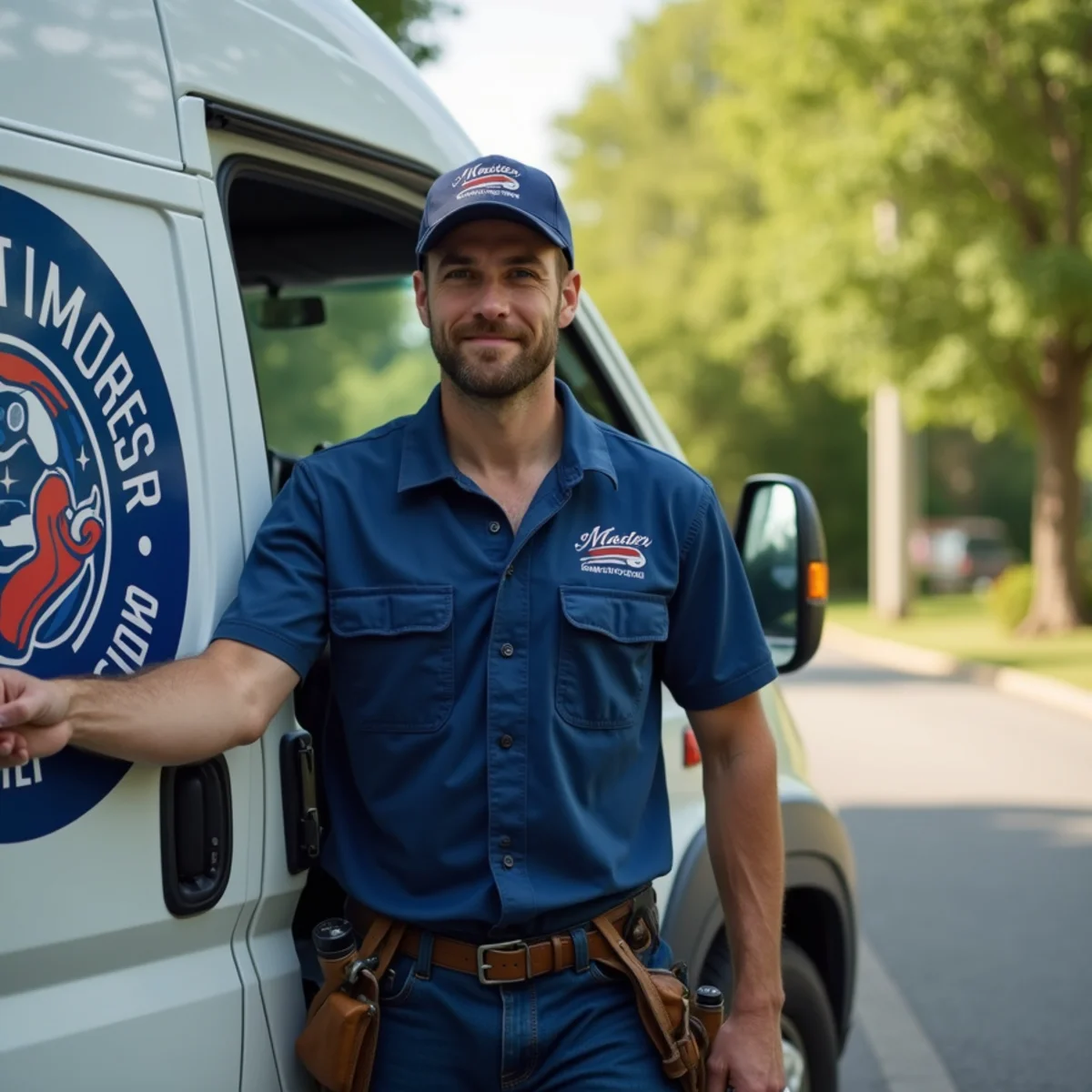 Westport Pro Plumbing service vehicle on local street in Wilton Connecticut